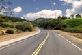 View of Mulholland highway in Southern California Royalty Free Stock Photo