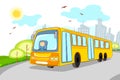 Driver in School Bus Royalty Free Stock Photo