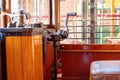 Drivers Cabin Of Vintage Tram Royalty Free Stock Photo