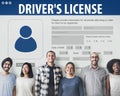 Drivers License Registeration Application Webpage Concept Royalty Free Stock Photo