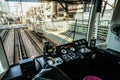 Drivers seat of Toei Arakawa Line