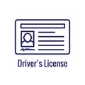 Drivers Test and License Icon Set and - Web Header Banner