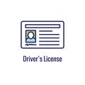 Drivers Test and License Icon Set and - Web Header Banner