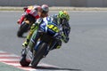 Drivers Valentino Rossi and Marc Marquez Royalty Free Stock Photo