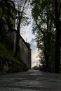 Driveway to Medieval Castle Matzen Austria