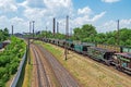 Driveways to steelmaking plant Royalty Free Stock Photo