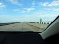 Driving Across US Highway 1 to Key West Royalty Free Stock Photo