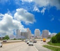 Driving Along The Interstate To Cincinnati Ohio Royalty Free Stock Photo