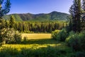 Driving along lake mcdonald roads in glacier national park montana