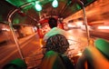 Driving on auto rickshaw in Bangkok, Asia