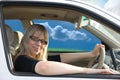 Driving car Royalty Free Stock Photo