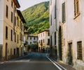 Driving a car through Lobardy in Italy, Lake Iseo
