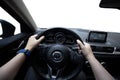 Driving the car, man driving his car Royalty Free Stock Photo