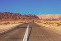 Driving a car on the mountain road in Israel Royalty Free Stock Photo