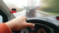 Driving a Car POV Royalty Free Stock Photo