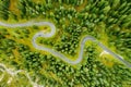 Driving cars on famous Snake Road on colourful Giau Pass