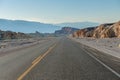 Driving in Death Valley, California Royalty Free Stock Photo