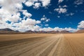 Driving desert road Royalty Free Stock Photo