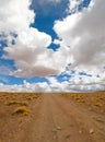 Driving desert road Royalty Free Stock Photo