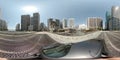 Driving from Downtown Miami to Brickell 360vr spherical footage