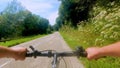 Driving fast on a bicycle in the CrÃÂ©mieu France area
