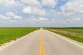 Driving through the Flint Hills Royalty Free Stock Photo