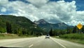 Driving Highway 550 near Molas Pass Summit in Colorado