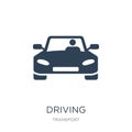 driving icon in trendy design style. driving icon isolated on white background. driving vector icon simple and modern flat symbol Royalty Free Stock Photo