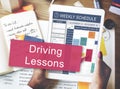 Driving Lessons Test Examination License Teaching Concept Royalty Free Stock Photo