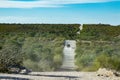 4x4 offroad in baja california landscape panorama desert road Royalty Free Stock Photo