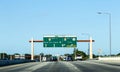 Driving the Miami Highway from the airport direction East