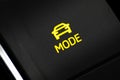 .driving mode selection button car interior - Image Royalty Free Stock Photo