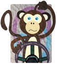 Driving Moods - Monkey Royalty Free Stock Photo