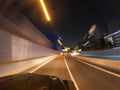 Night highway with car traffic 13 Royalty Free Stock Photo