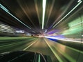 Night highway with car traffic 6 Royalty Free Stock Photo