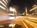 Night highway with car traffic 12 Royalty Free Stock Photo