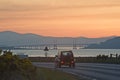 Driving north along the A96