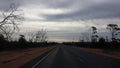 Driving the Nullabor on a highway in the Australian Outback