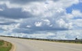 Driving past the clouds Royalty Free Stock Photo