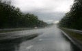 Driving in the rain V Royalty Free Stock Photo