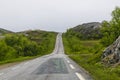 Driving on the 355 road in Norway Royalty Free Stock Photo