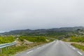 Driving on the 355 road in Norway Royalty Free Stock Photo