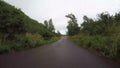 POV car driving in Maui Hawaii