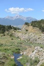 Driving in the Rocky Mountains, USA Royalty Free Stock Photo