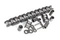 Driving roller chain and details Royalty Free Stock Photo