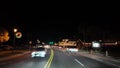 Driving on A1A scenic byway St Augustine Florida at night