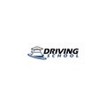 Driving School Logo Design Car Template isolated on white background Royalty Free Stock Photo