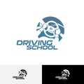 Driving school logo template