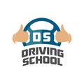 Driving school logo template