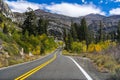 Driving through the Sierra mountains